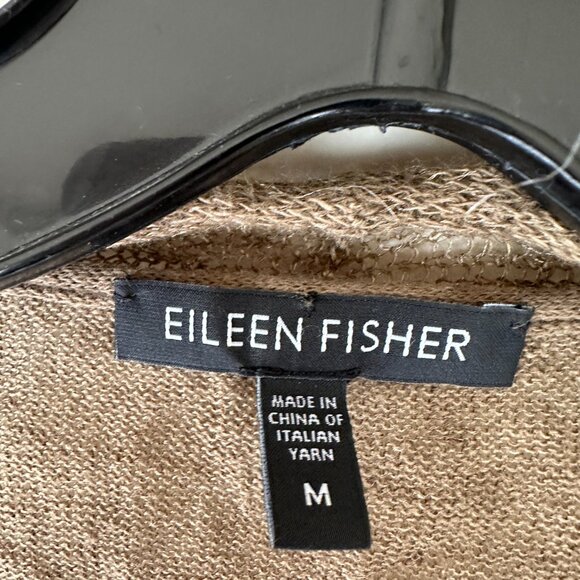 Eileen Fisher Linen and Metallic 3/4 sleeve sweater - Picture 4 of 6